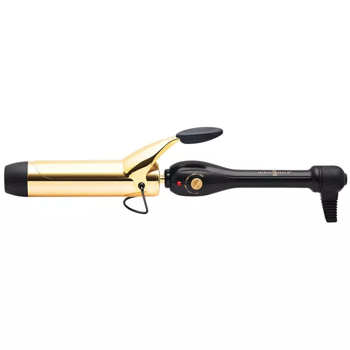 GOLD ‘N HOT Professional Ceramic Spring Curling Iron – 1 1/2″
