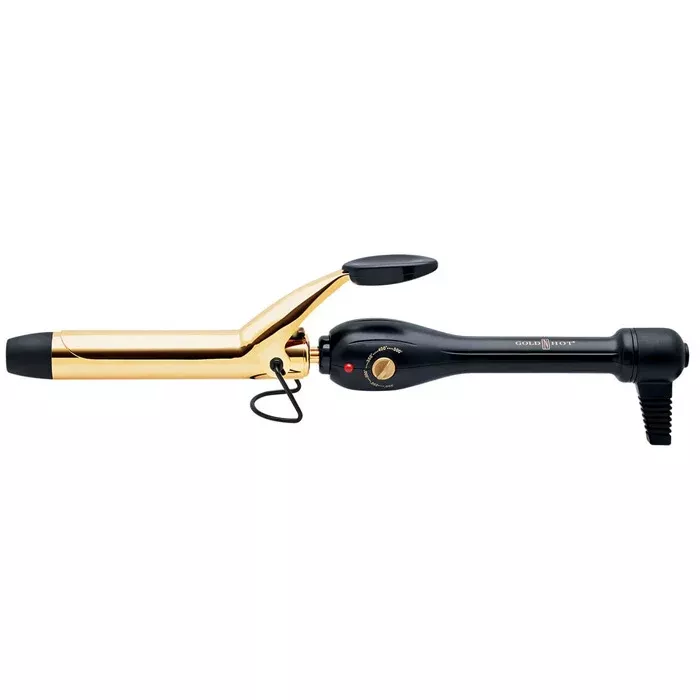 GOLD ‘N HOT Professional Ceramic Spring Curling Iron 1″