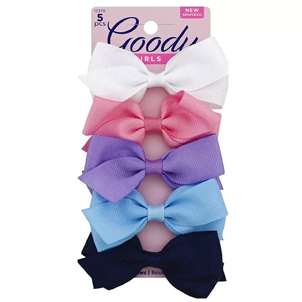 Goody #17379 Grosgrain Bow Barr Bright 5ct