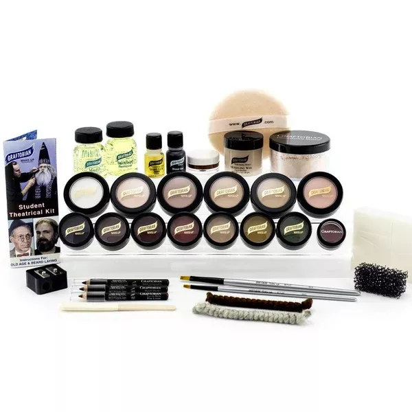 GRAFTOBIAN STUDENT THEATRICAL MAKEUP KIT DELUXE – LIGHT