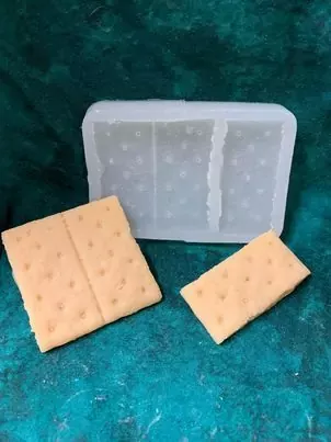 Graham 1 & Half Cracker 2 Cavity Silicone Mold 5170
