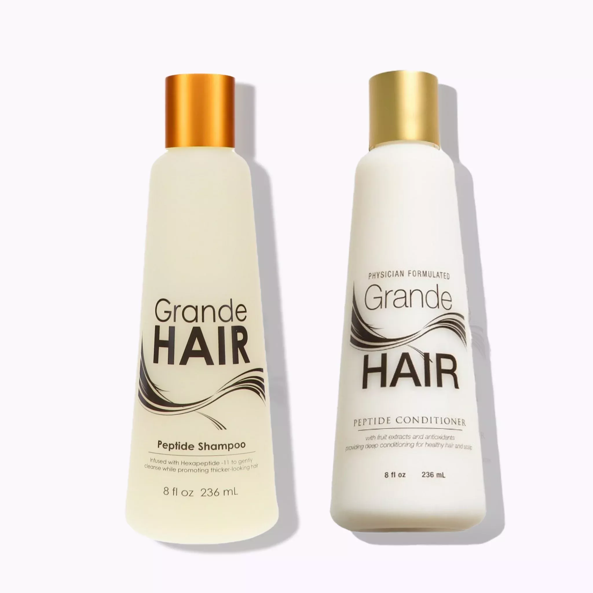 Grande Cosmetics - GrandeHAIR Peptide Shampoo & Conditioner