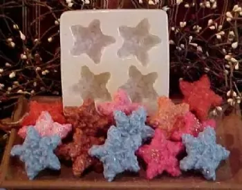 Grubby Star .7 oz. Tarts 4 Cavity Silicone Mold 807