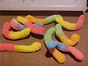 Gummy Worm Embeds 8 Cavity Silicone Mold 147