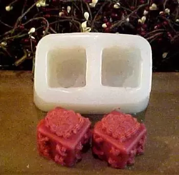 Heart Cake Tarts 2 Cavity Silicone Mold 5241