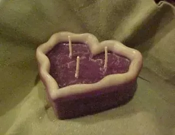 Heart Candle 1 Cavity Silicone Mold 2138