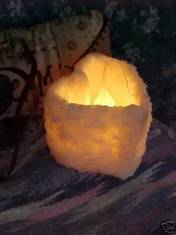 Heart Grubby Tea Light Candle 1 Cavity Silicone Mold 1486A