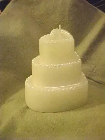 Heart Wedding Cake Votive 1 Cavity Silicone Mold 1268