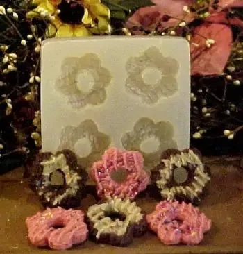 Holiday Cookie Tarts 9 Cavity Silicone Mold 819