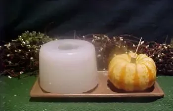 Huge Pumpkin Candle 1 Cavity Silicone Mold 3036