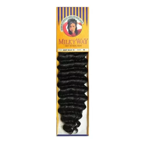 Human Hair Braids Milky Way Deep Bulk 18