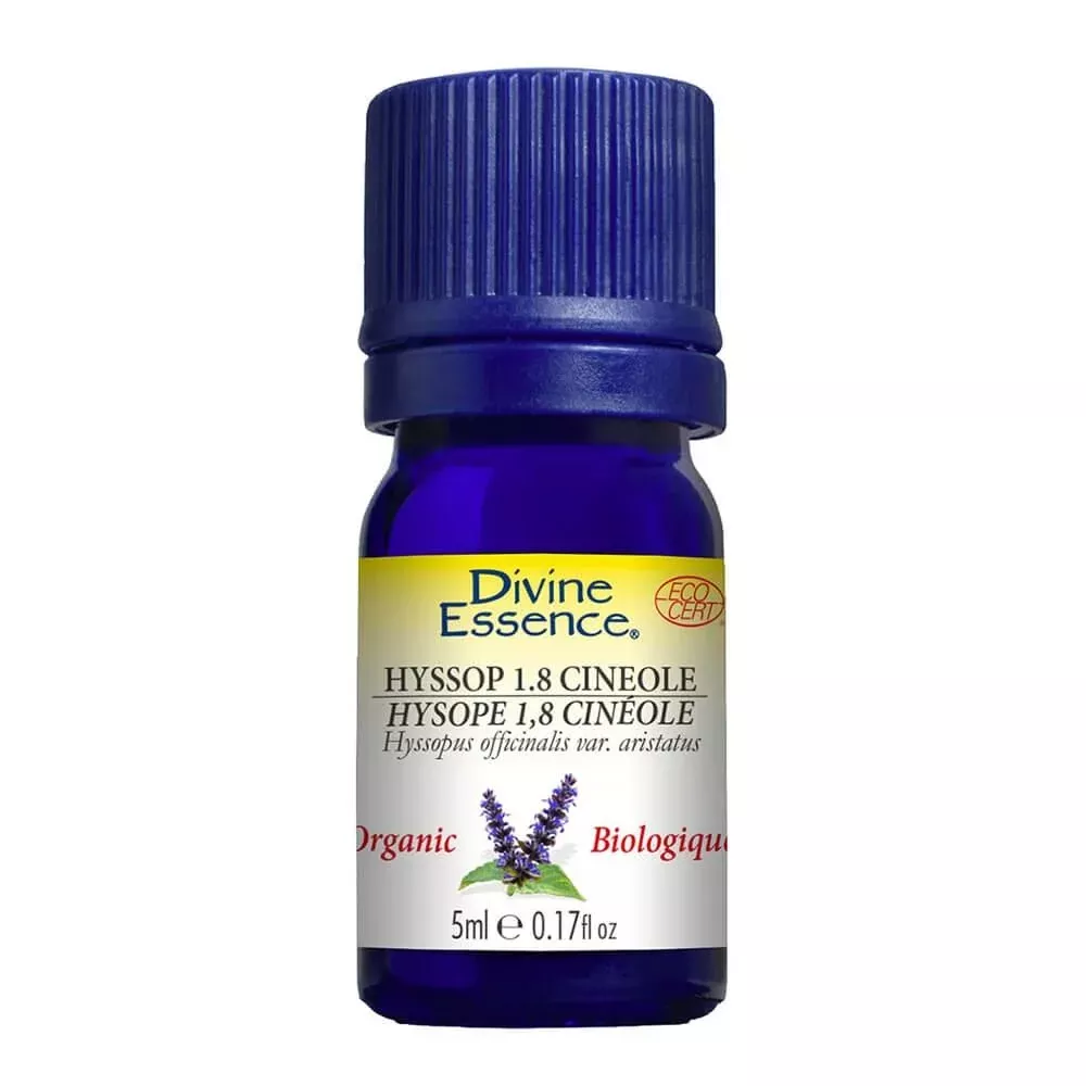 Hyssop 1.8 Cineole Essential Oil (Organic)