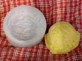 Ice Cream Scoop Medium Soap 1 Cavity Silicone Mold 2146