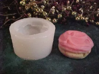 Iced Cookie Small Soap 1 Cavity Silicone Mold 1357