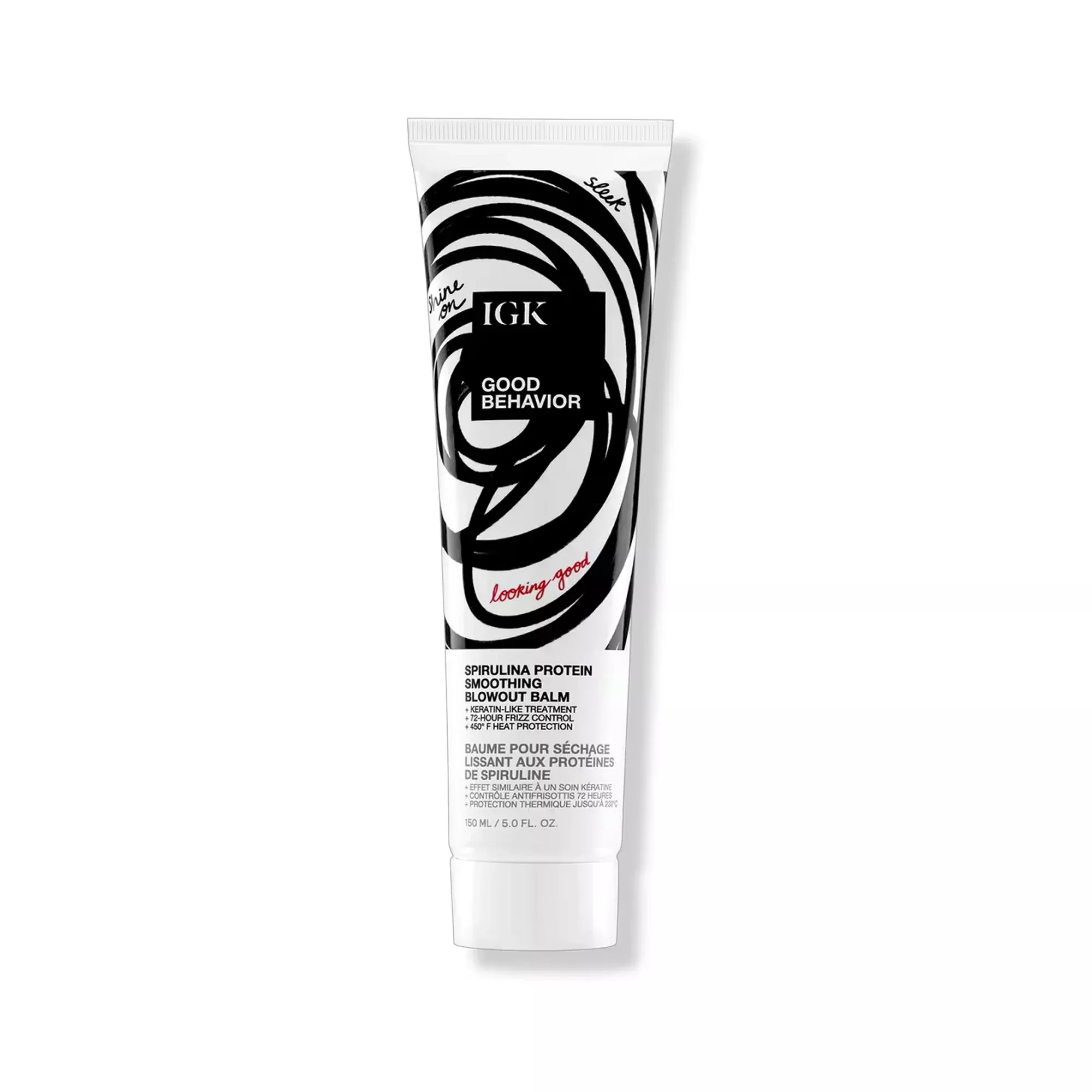 IGK Good Behavior Spirulina Protein Smoothing Blowout Balm