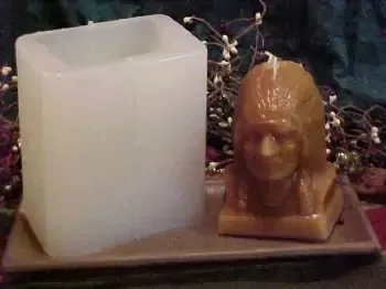 Indian Chief Candle 1 Cavity Silicone Mold 1955