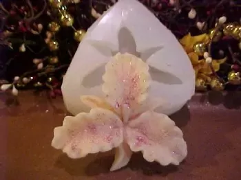 Iris Flower Small Soap 1 Cavity Silicone Mold 2013