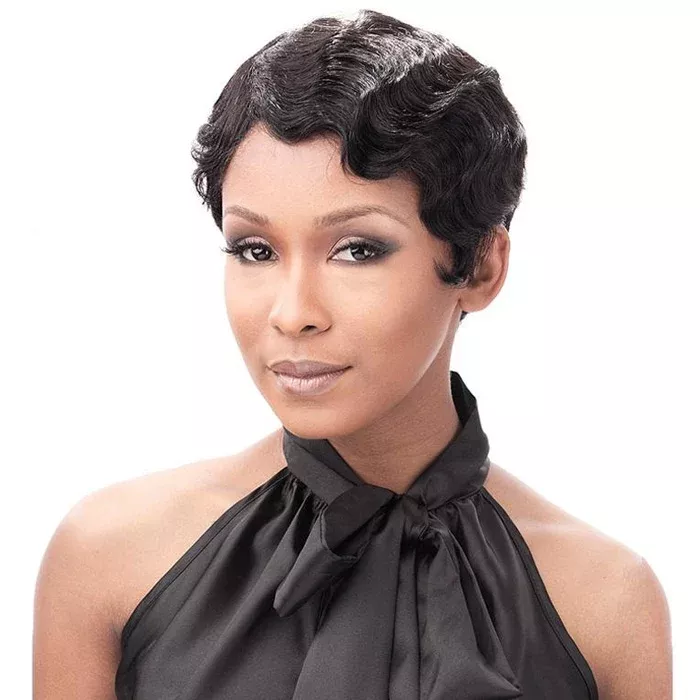 It's a Cap Weave 100% Human Hair Wig FINGER ROLL