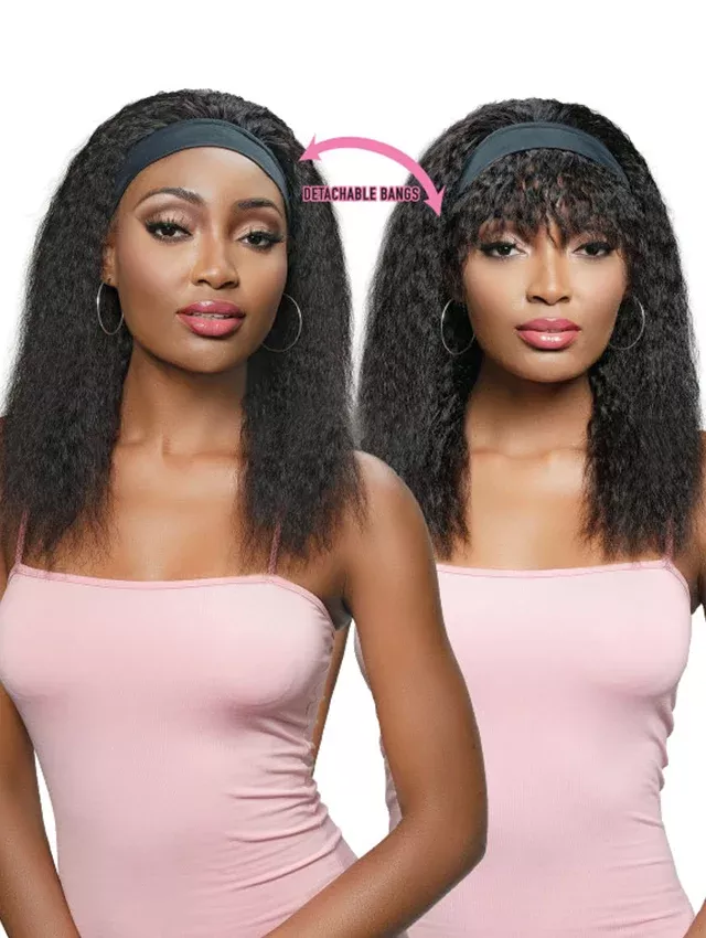 Janet Collection 100% Human Hair Crescent Band Wig – LAVY
