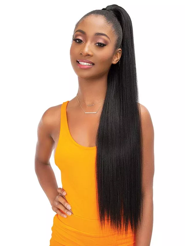 Janet Collection Essentials Snatch & Wrap STRAIGHT Ponytail