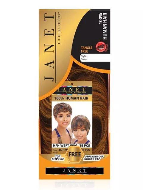 Janet Collection Human Hair WEFT Weave 28pcs (HWEW28)