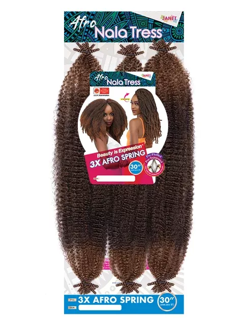Janet Collection Nala Tress 3X AFRO SPRING Crochet Braid