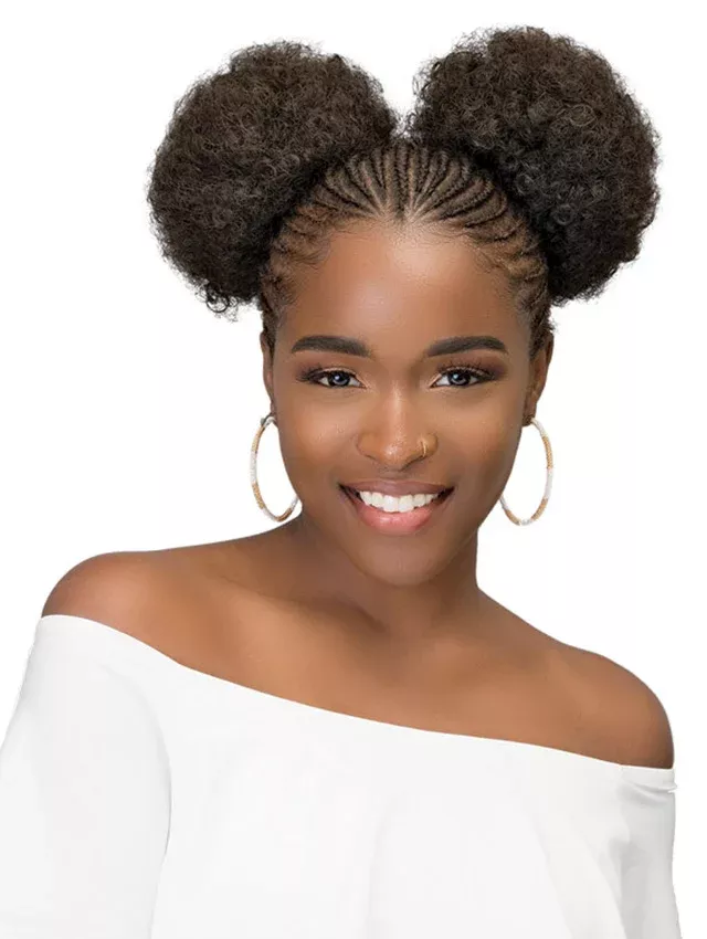 Janet Collection Noir Afro Puff 2Pcs (AFP11 )