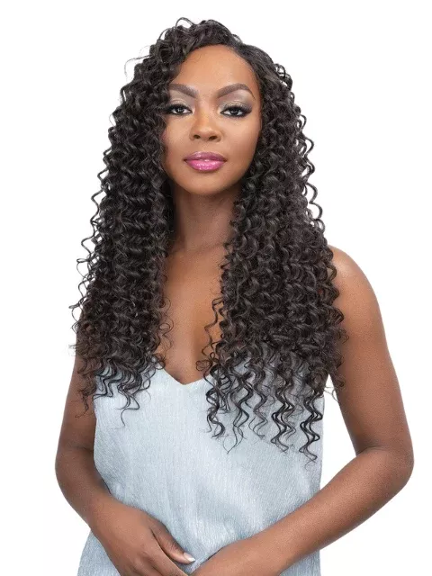 Janet Collection Remy Illusion Premium Synthetic DEEP WAVE Extension 7pcs 18″