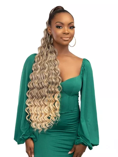 Janet Collection Remy Illusion Snatch Wrap Ponytail - DEEP 34