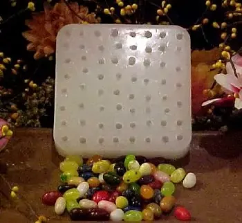 Jelly Beans/Mini Easter Egg Embeds 63 Cavity Silicone Mold 947