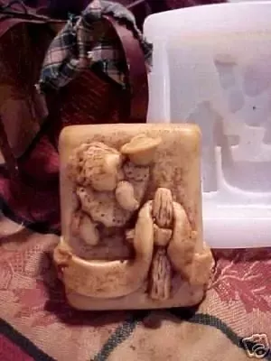 Jesus Called the Angels Large Soap4 Cavity Silicone Mold 6075