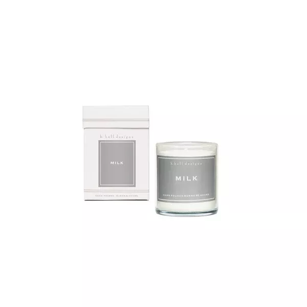 K. HALL DESIGNS MILK JAR CANDLE