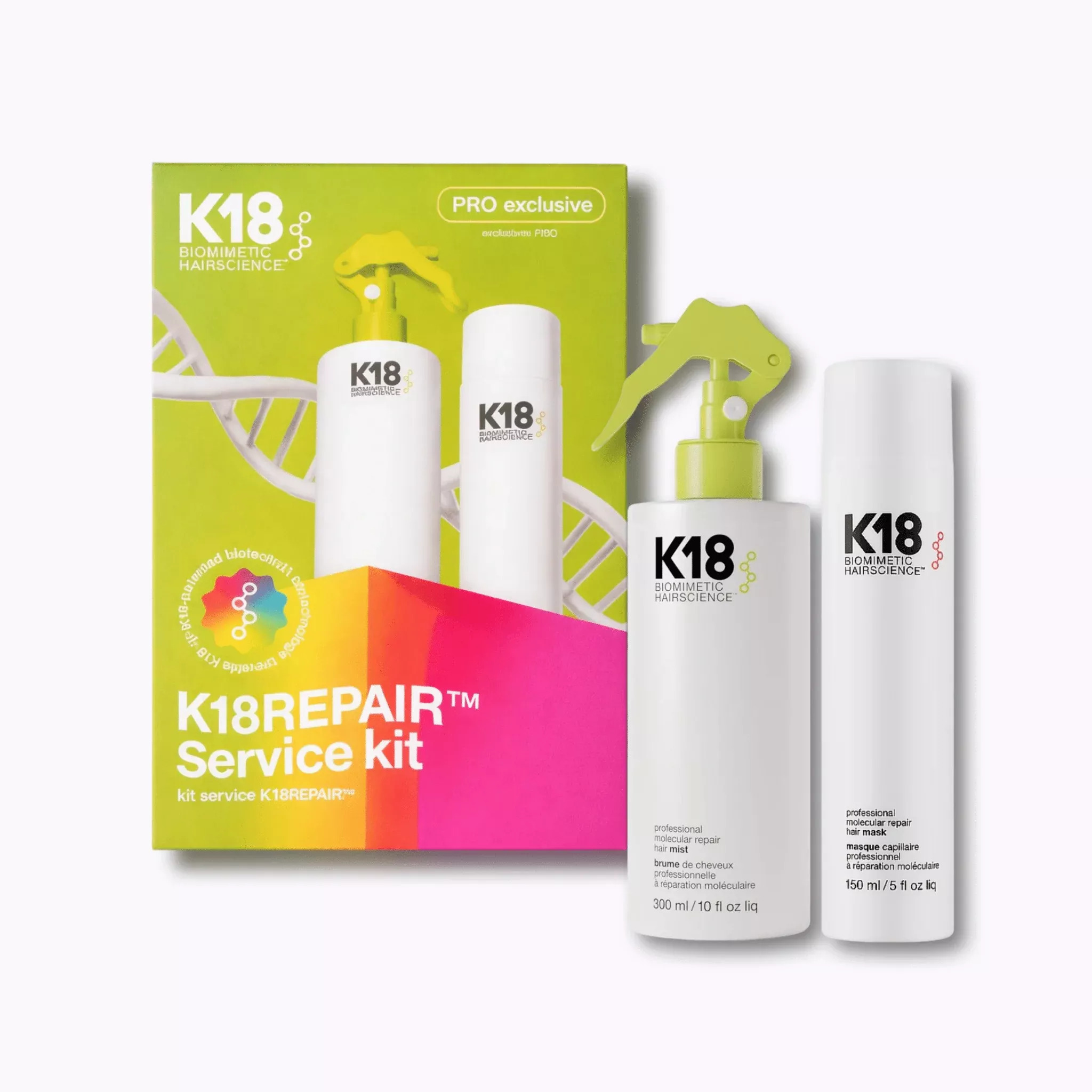 K18 Biomimetic Hairscience K18Repair Service Kit