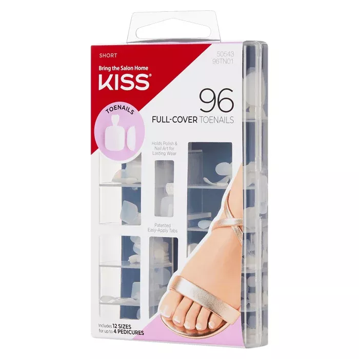 Kiss 96 FULL COVER TOENAILS KIT – SHORT LENGTH