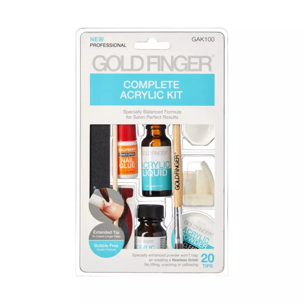 KISS Complete Acrylic Sculpture Kit for Professional Nail Extensions