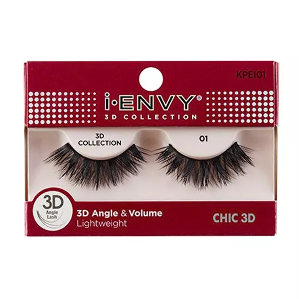 KISS I-ENVY ICONIC COLLECTION 3D ANGLE & VOLUME EYELASHES CHIC