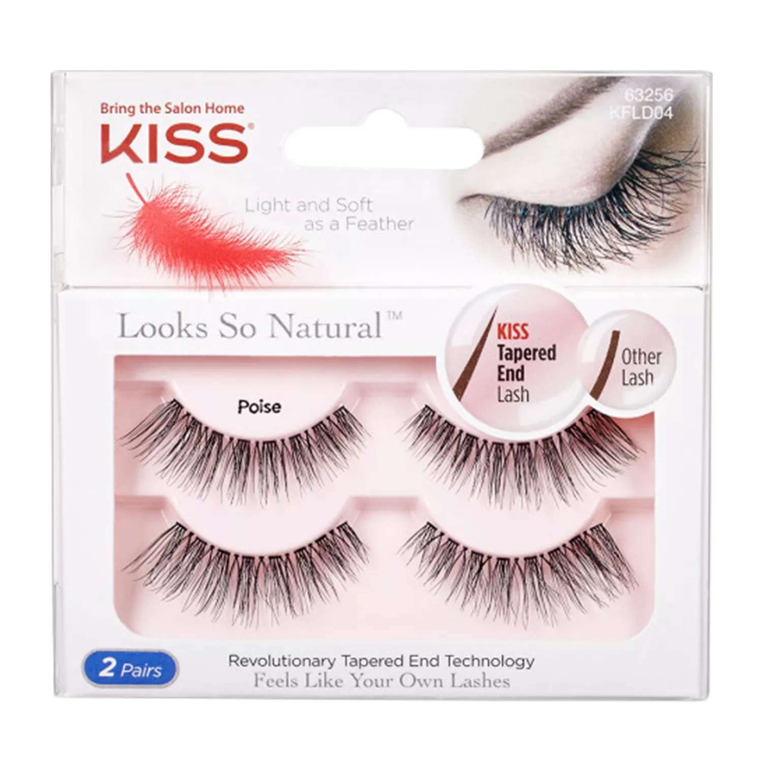 KISS Look So Natural False Eyelashes 2 Pairs