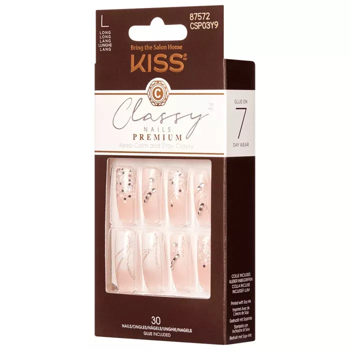 KISS Premium Classy Nails - Crystal Crown