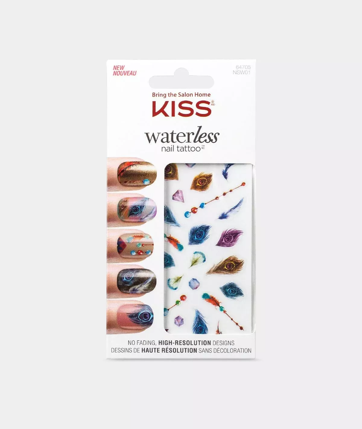 KISS WATERLESS NAIL TATTOO NSW01