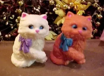 Kitty Cat Candle 1 Cavity Silicone Mold 1943