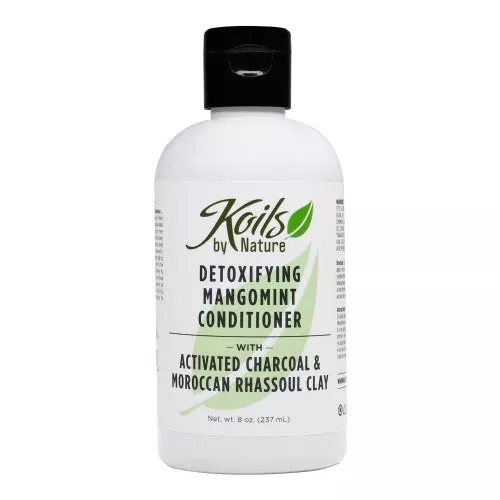 Koils By Nature Detoxifying Mangomint Conditioner With Activated Charcoal and moroccan Rhassoul Clay 8oz