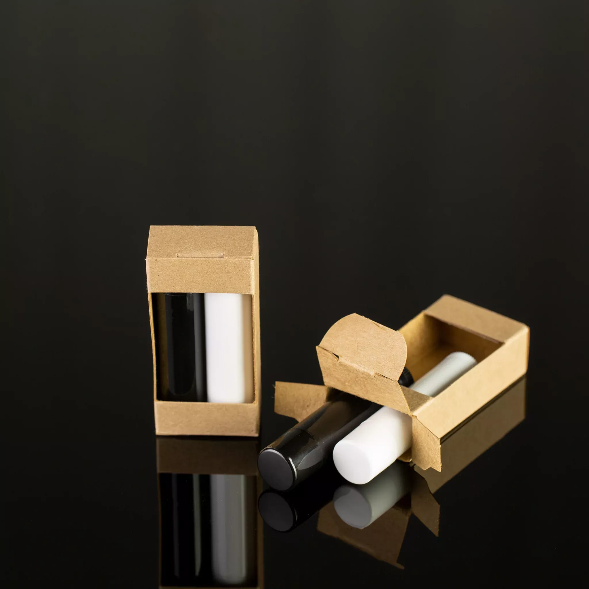 Kraft Lip Balm Tube Box – Holds 2 Tubes