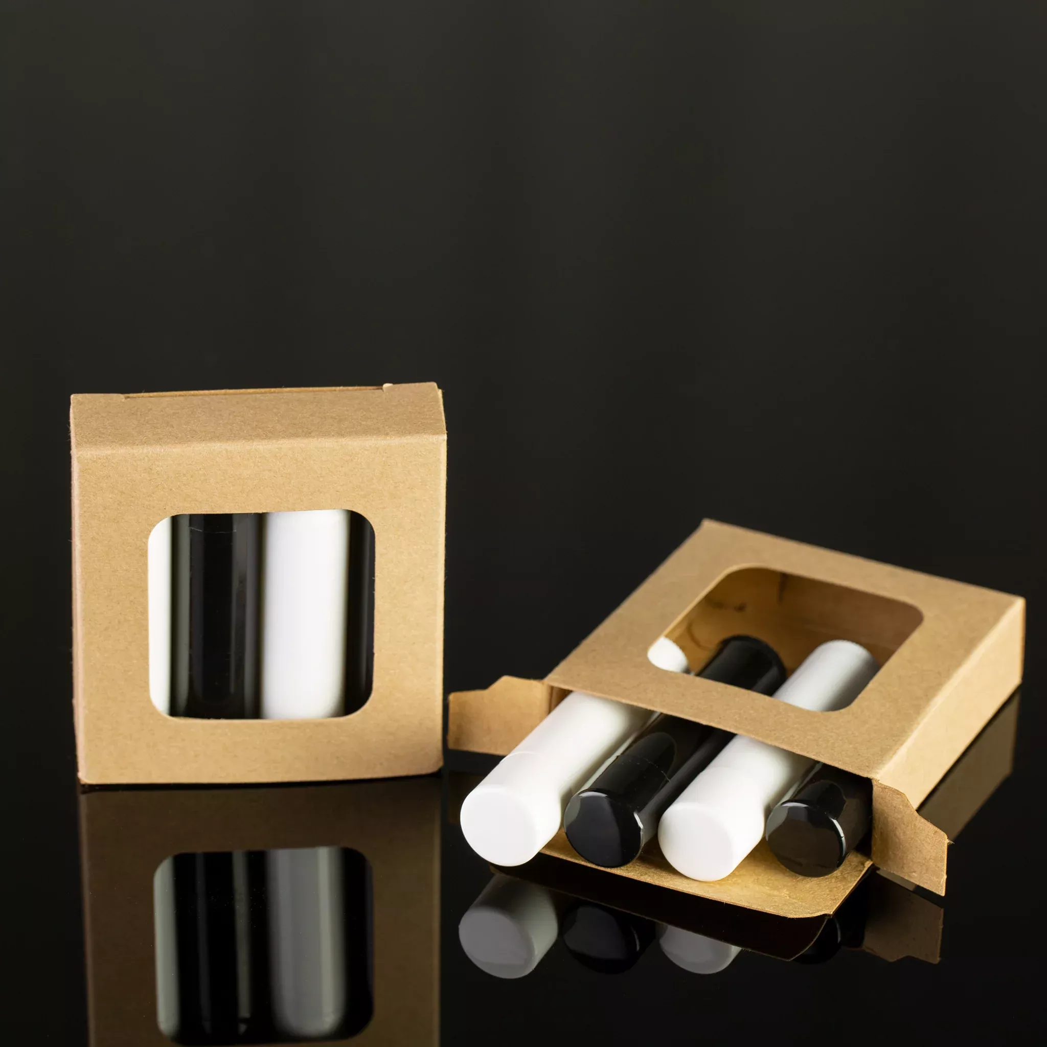 Kraft Lip Balm Tube Box – Holds 4 Tubes