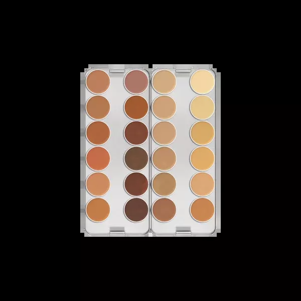 KRYOLAN DERMACOLOR CAMOUFLAGE CREME PALETTE 24 COLORS