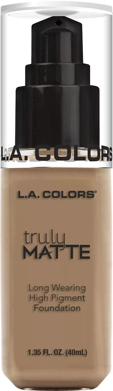 L.A. COLORS Truly Matte Foundation, Cool Beige, 1.35 Fl. Oz.