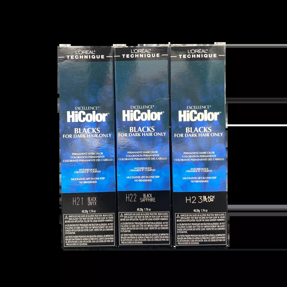 L’Oreal Excellence HiColor – Blacks for Dark Hair Only 1.74 oz.