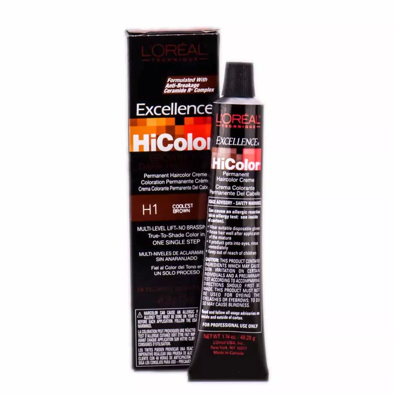 L'OREAL TECHNIQUE EXCELLENCE HICOLOR PERMANENT CREME - FOR DARK HAIR ONLY