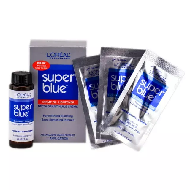 L’Oreal Technique Super Blue Creme Oil Lightener Kit – Option : 1 Application