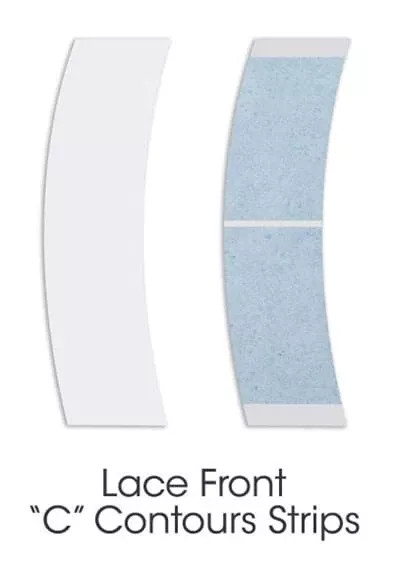 Lace Front Support Tape "C" Contours [36 PCS | Hypoallergenic]