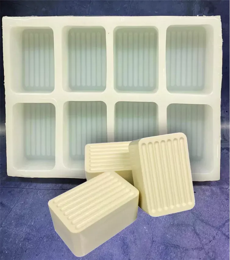 Large Soap 8 Cav Silicone Mold 384